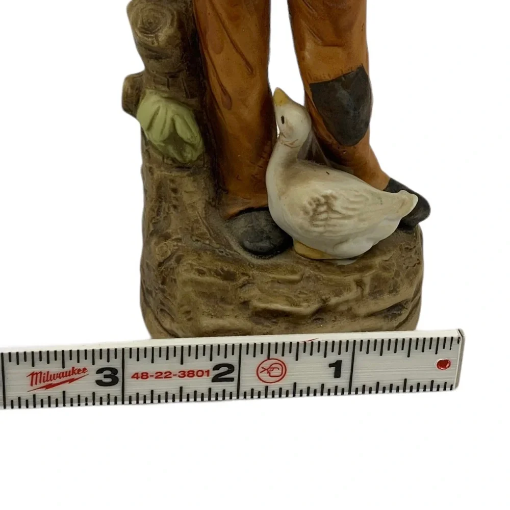 HOMCO Porcelain FIGURINE Old Man with Goose #1417